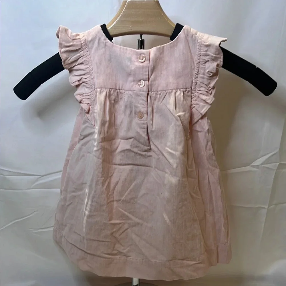 GAP Pink Smocked Sundress with Flutter Sleeves